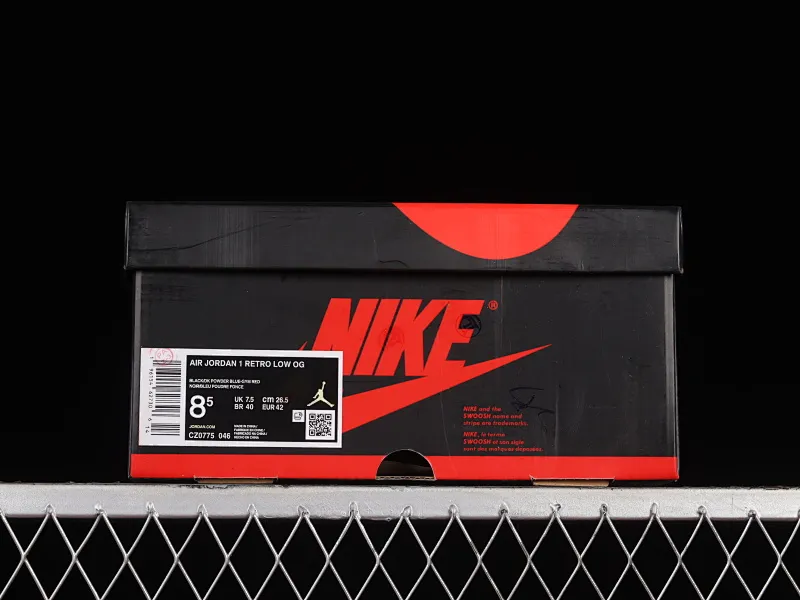 All categories Air Jordan Jordan series basketball shoes Air Jordan 1 Low Air Jordan 1 Low OG "UNC To Chicago" AJ1 Joe 1 black blue red low-top basketball shoes CZ0775-046